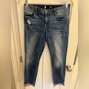Medium Wash Kut from the Kloth Connie Ankle Skinny Jeans, Size 8